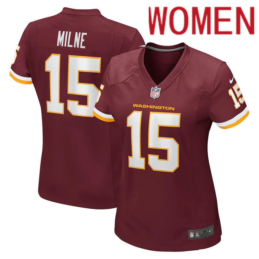 Women Washington Redskins 15 Dax Milne Nike Burgundy Player Game NFL Jersey